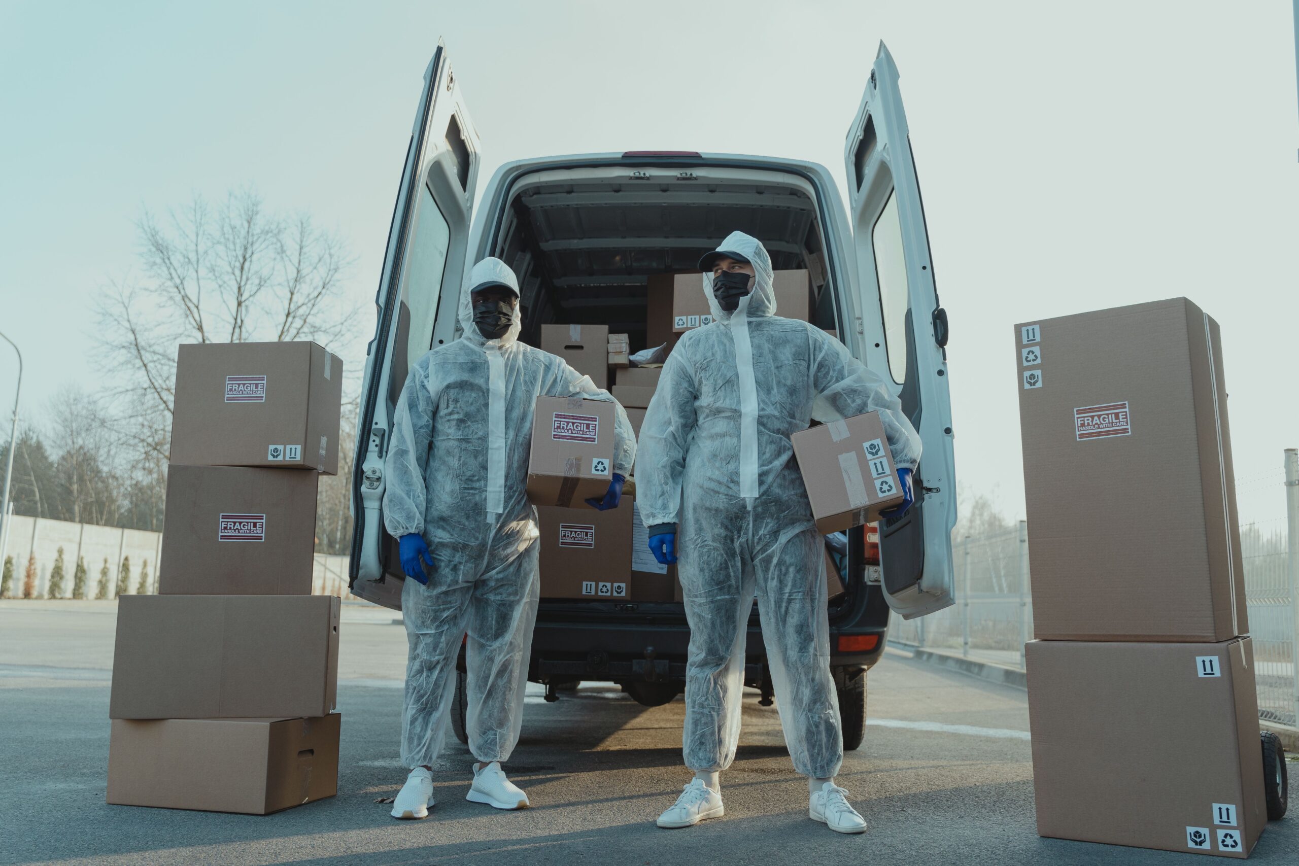 Hygiene products packed for export from Senegal by Marina Export